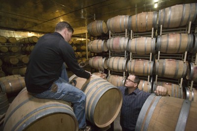 Chad filling barrels