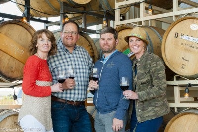 Cindy, Corey, Chad and Janet at the winery