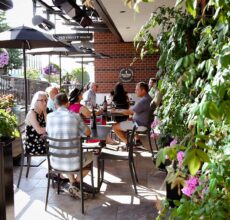 Outdoor patio at Wine Bar